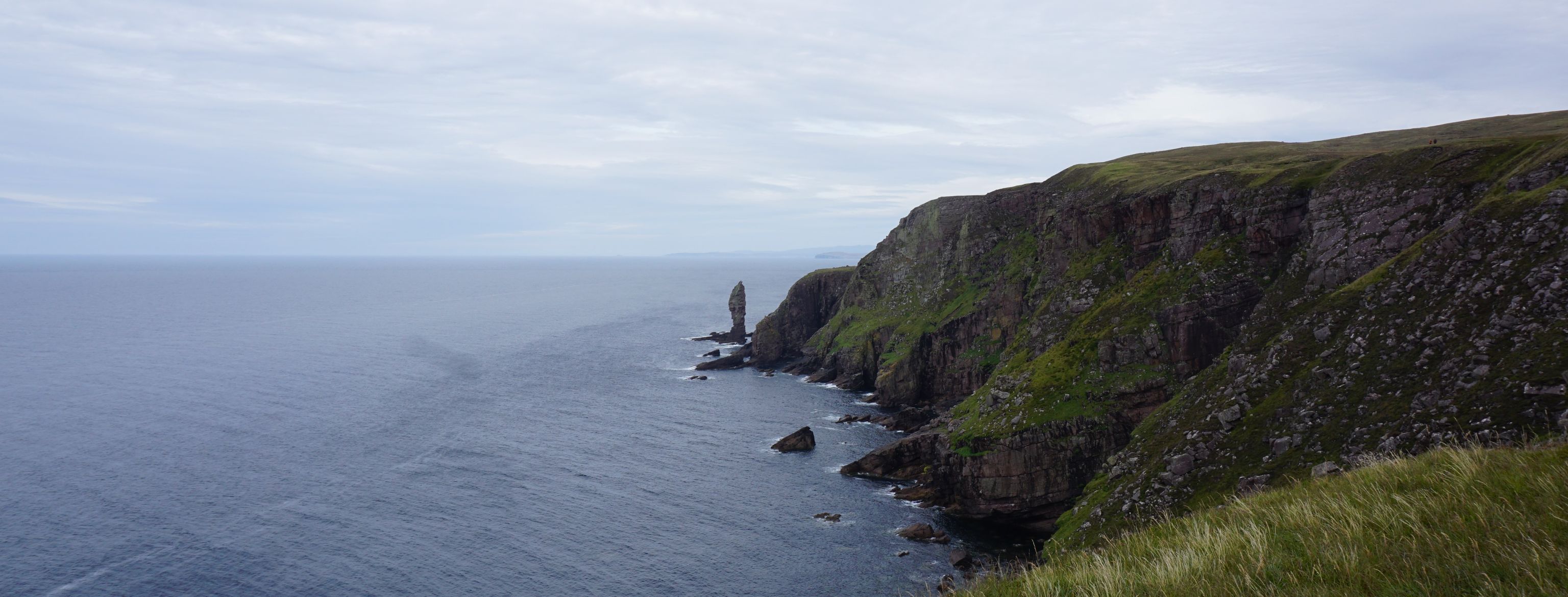 Scottish sea cliff landscape